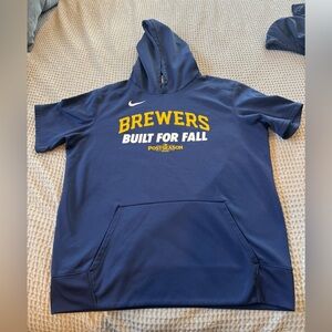Milwaukee Brewers Nike Baseball Navy Hoodie post season 2025